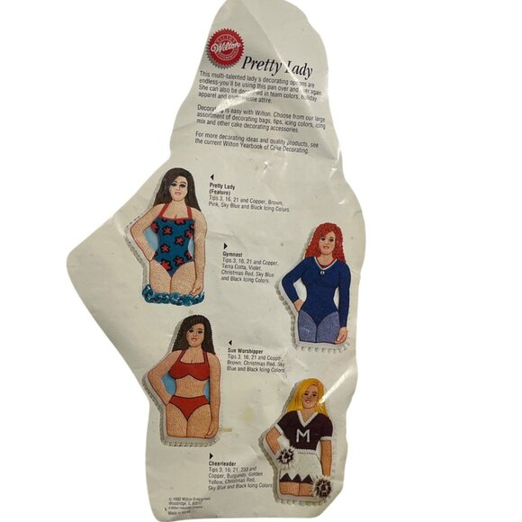 Wilton 1992 Pretty Lady Cake Pan #2105-2022 Aluminum 13.5" Vintage Baking Mold - Picture 5 of 5